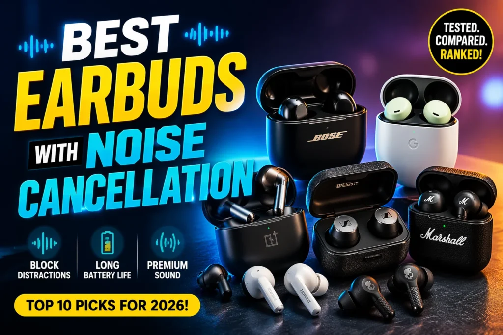 earbuds with noise cancellation