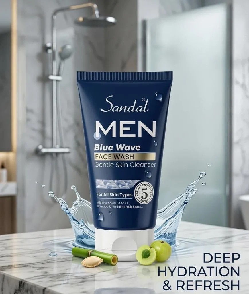 Men Blue Wave Facial Cleanser Whitening Brightening Hydrating ? – Buy Online at Best Price