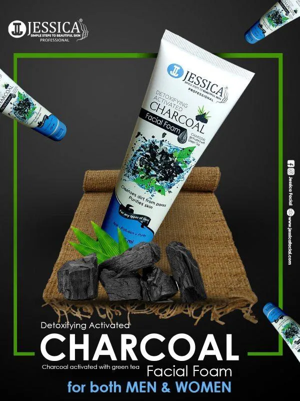 Shop Jessica Charcoal Face Wash 125ml for Men & Women — PKR 790 ? Online – Fast Delivery