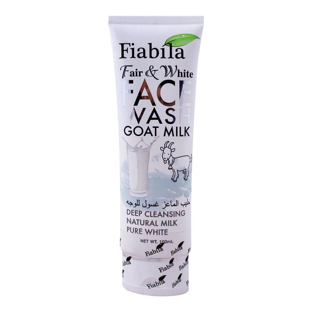 Fiabila Fair & White Goat Milk Face Wash 100ml All Skin Types ? | Premium Quality, Great Price