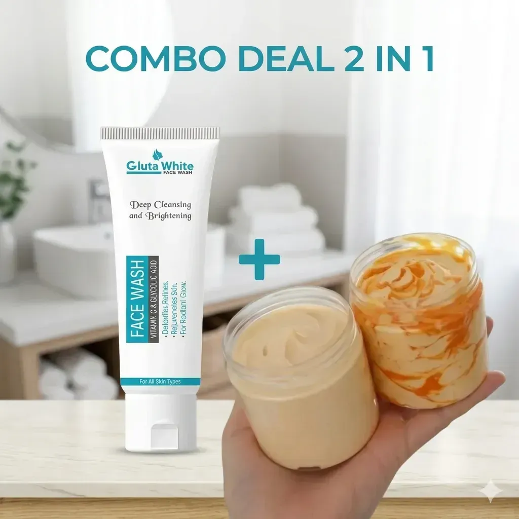 Shop 2 in 1 Face Wash & Cream Combo 50ml White — PKR 900 ? Online – Fast Delivery