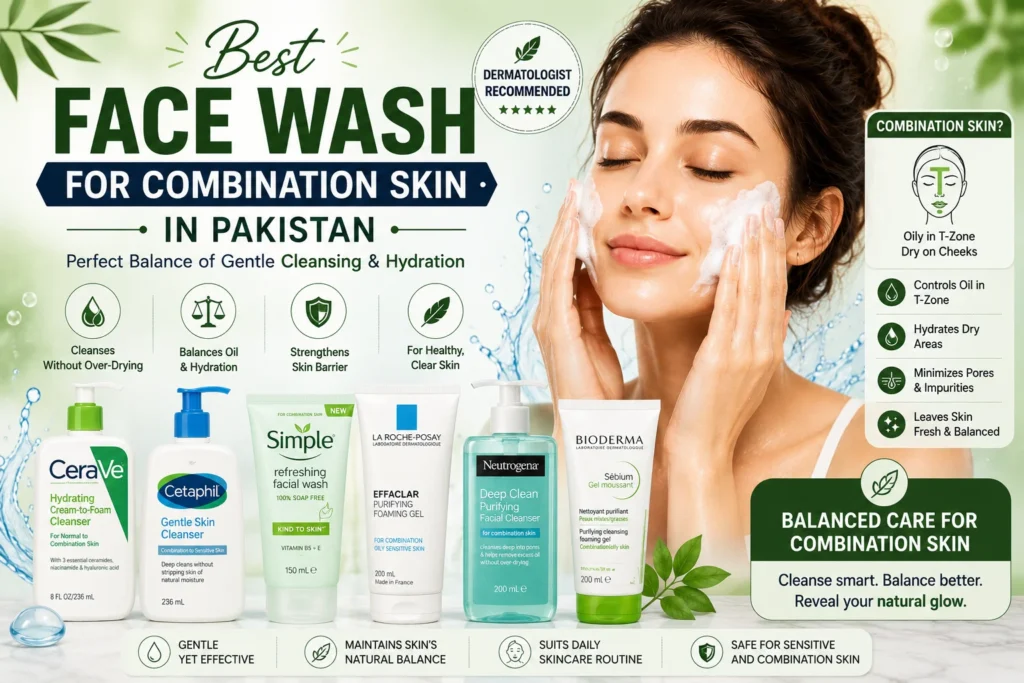 Best Face Wash for Combination Skin in Pakistan