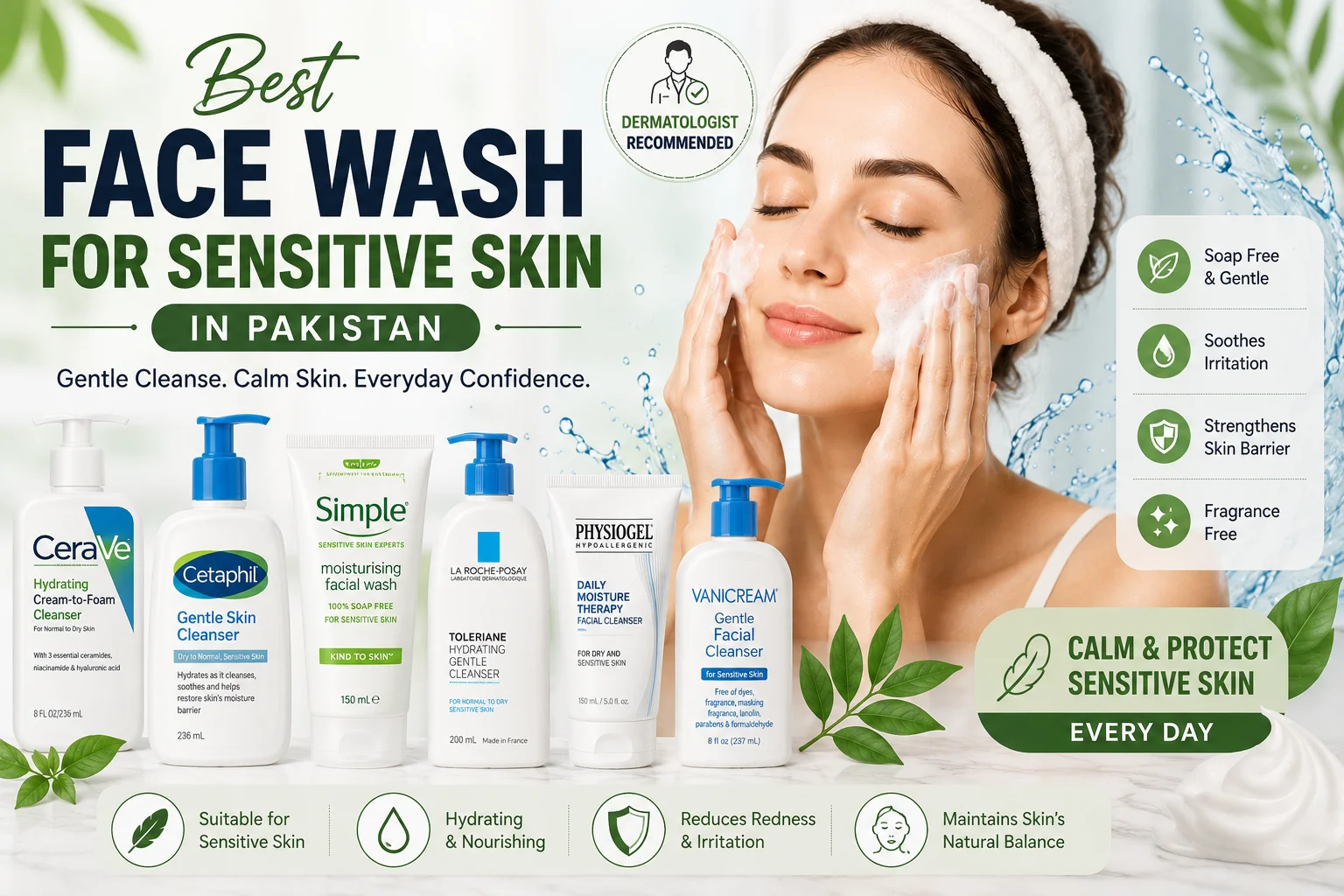 Best Face Wash for Sensitive Skin in Pakistan