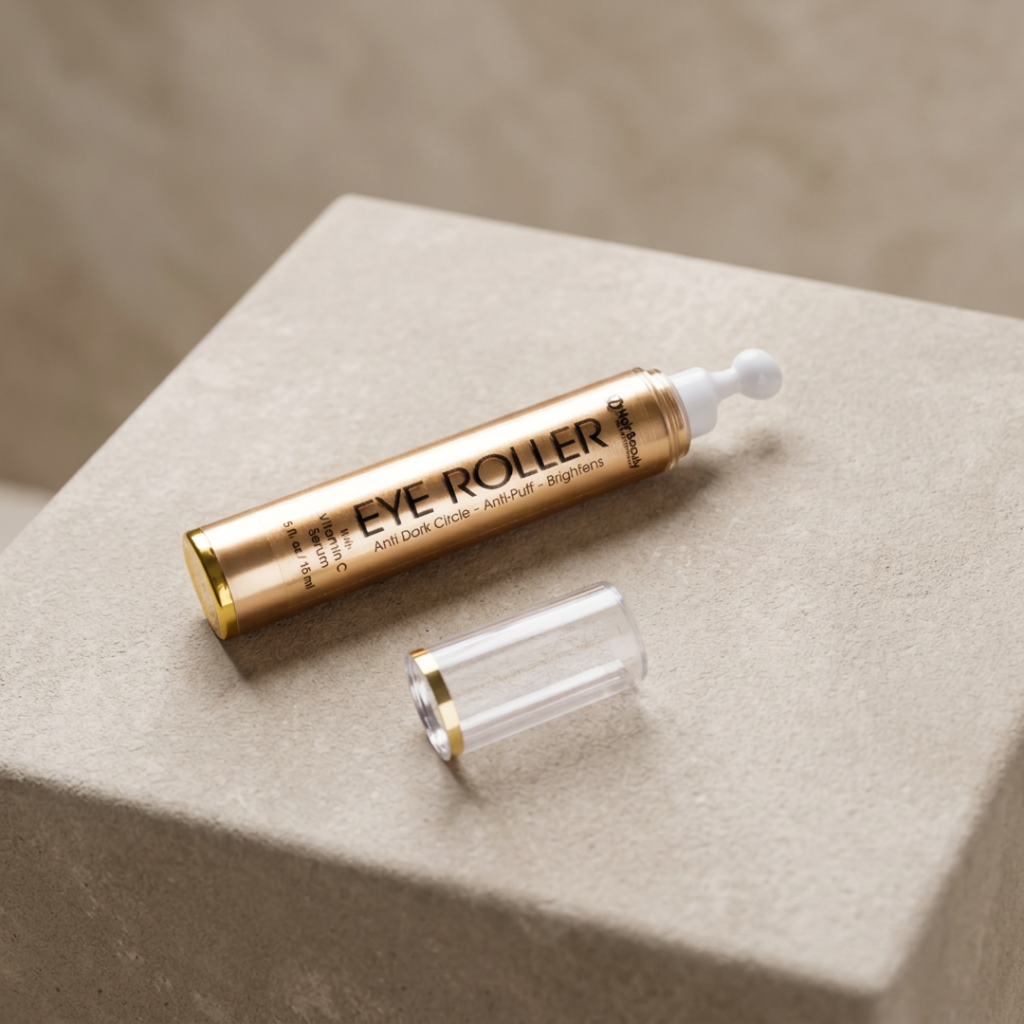 Anti-Dark Circle Eye Roller 5ml Premium Gold Tube — PKR 1,200 ? | Premium Quality, Great Price